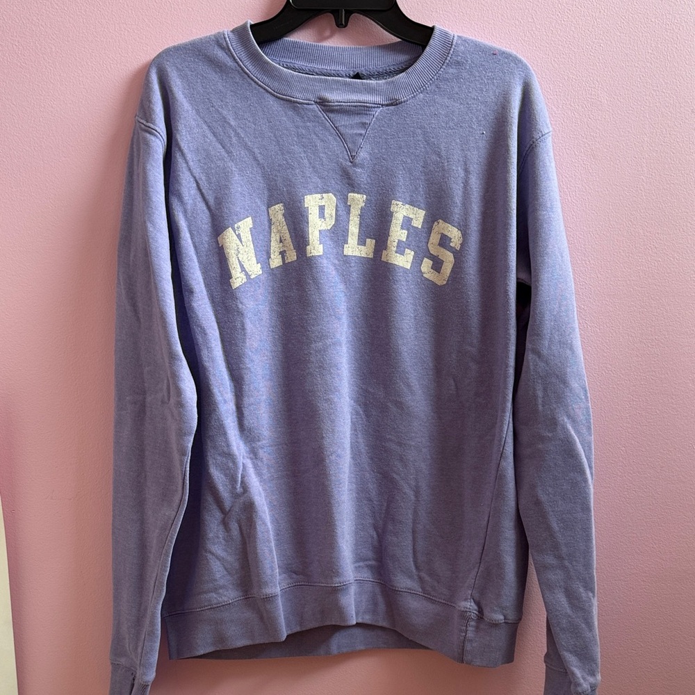 Women's Purple Crew Neck Sweater